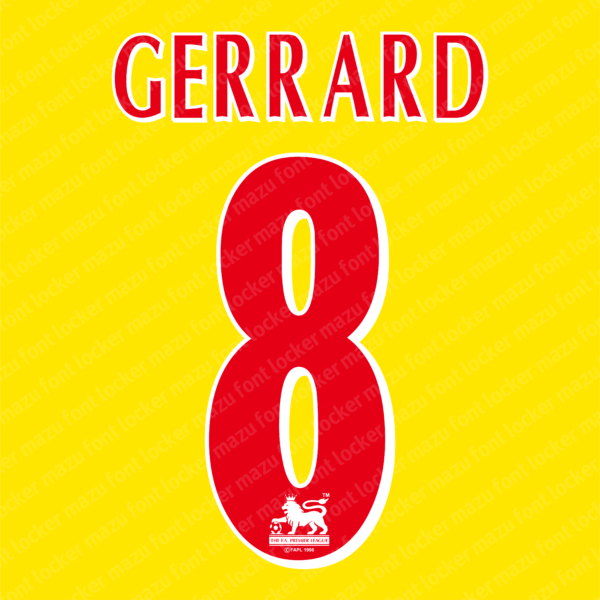 English Premier League 1996-2006 Font Vector – Legendary Golden Era Masterpiece