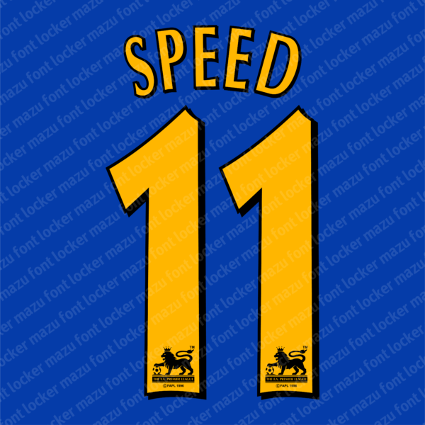English Premier League 1996-2006 Font Vector – Legendary Golden Era Masterpiece