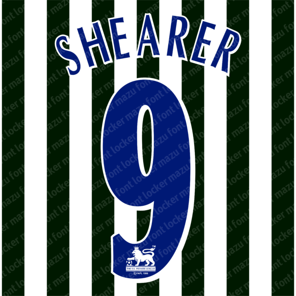English Premier League 1996-2006 Font Vector – Legendary Golden Era Masterpiece