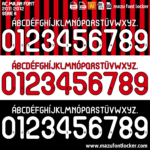 AC Milan 2011-2012 Font Vector (AI, EPS, SVG, TTF) – #1 Authentic Style