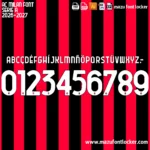AC Milan 2026-2027 Font Vector – Unstoppable Legendary Rossoneri Champion