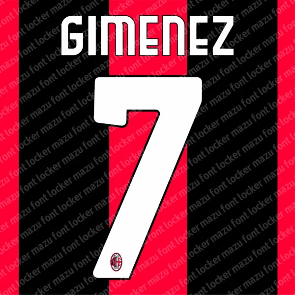 AC Milan 2026-2027 Font Vector – Unstoppable Legendary Rossoneri Champion