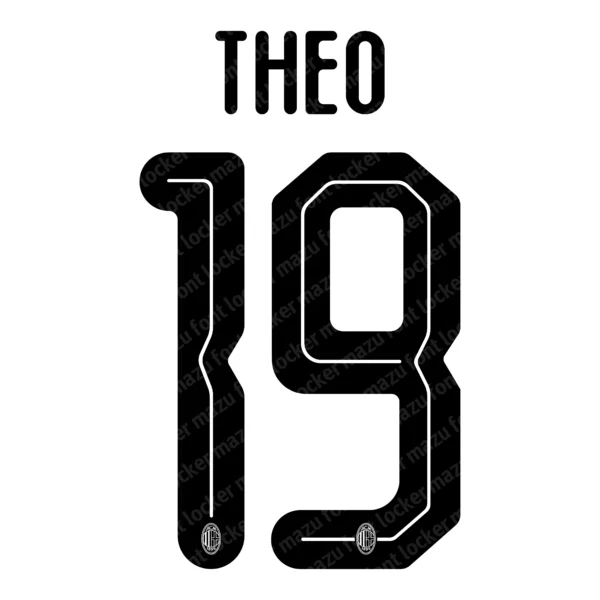 AC Milan 2024-2025 Font Vector – Spectacular Iconic Red & Black Edition