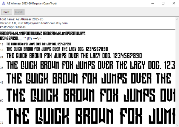 AZ Alkmaar 2025-2026 Font Vector (AI, EPS, SVG, TTF) – #1 Authentic Style