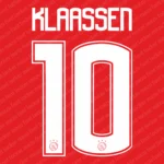 Ajax Amsterdam 2016-2017 Font Vector – Authentic Classic Kit