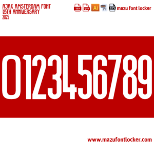 Ajax Amsterdam 125th Anniversary 2025 Font – Ultimate Godenzonen Masterpiece