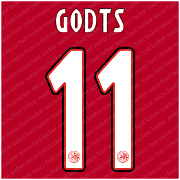 Ajax Amsterdam 2025-2026 Font – Fearless Godenzonen Dominance