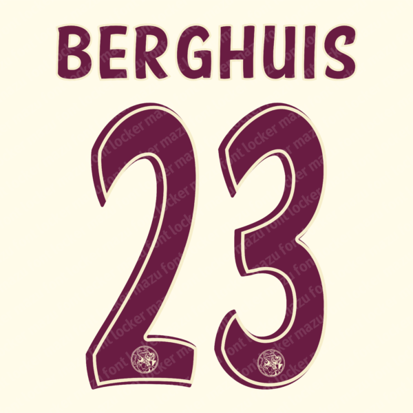 Ajax Amsterdam 2025-2026 Font – Fearless Godenzonen Dominance