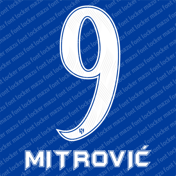 Al Hilal 2024-2025 Font – Dominant Blue Thunder Masterpiece