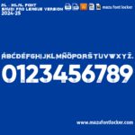 Al Hilal SPL 2024-2025 Font – Explosive Dominant Masterpiece