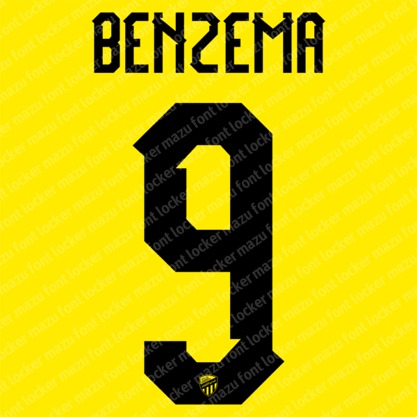 Al Ittihad 2024-2025 Font Vector – Fierce Tiger Masterpiece