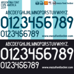 Argentina Copa America 2019 Font Vector – Legendary Albiceleste Triumph Masterpiece