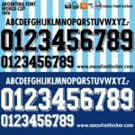 Argentina World Cup 1998 Font Vector – Epic Explosive Albiceleste Masterpiece