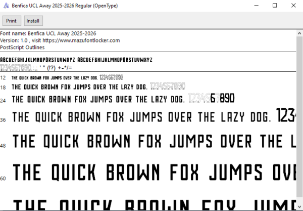 Benfica 2025-2026 Font Vector – Epic Dominant Águias Masterpiece