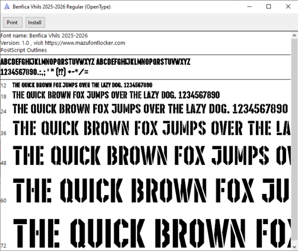 Benfica X Vhils 2025-2026 Font Vector – Incredible Artistic Eagles Vector Kit