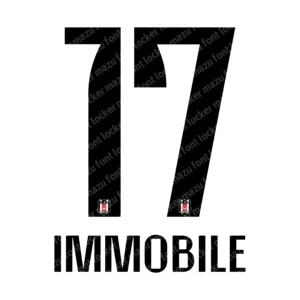 Besiktas 2025-2026 Font Vector