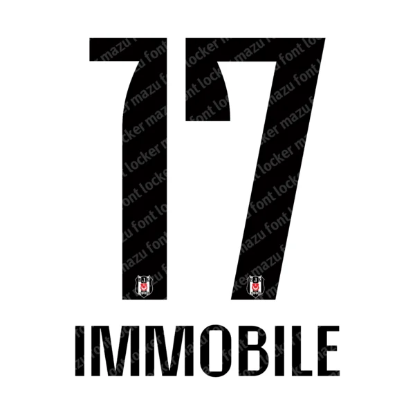 Besiktas 2025-2026 Font Vector – Bold Besiktas Turkish Masterpiece