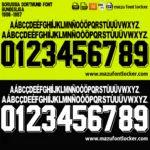 Borussia Dortmund 1990-1997 Font Vector – Stunning Legendary Schwarzgelben Masterpiece