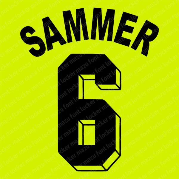 Borussia Dortmund 1990-1997 Font Vector – Stunning Legendary Schwarzgelben Masterpiece