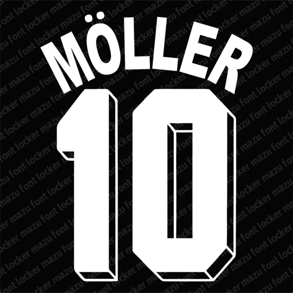 Borussia Dortmund 1990-1997 Font Vector – Stunning Legendary Schwarzgelben Masterpiece