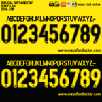 Borussia Dortmund 2006-2010 Font Vector – Thrilling Klopp Era Masterpiece