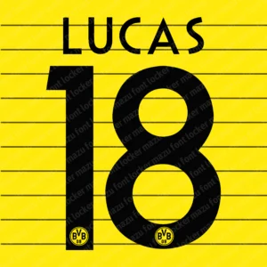 Borussia Dortmund 2010-2011 Font