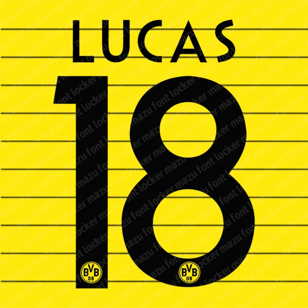 Borussia Dortmund 2010-2011 Font Vector – Explosive Legendary Schwarzgelben Masterpiece