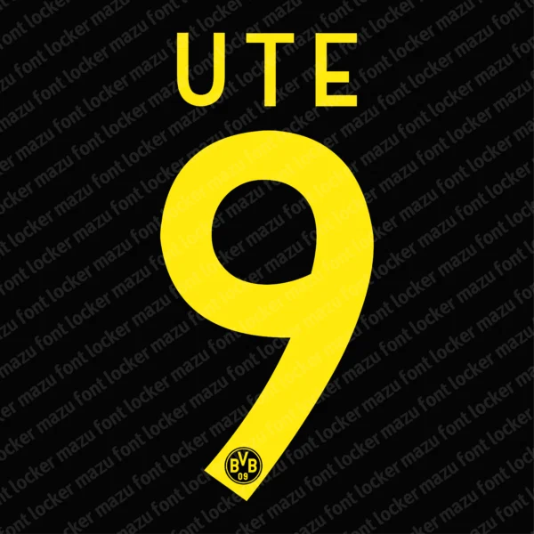 Borussia Dortmund 2010-2011 Font Vector – Explosive Legendary Schwarzgelben Masterpiece