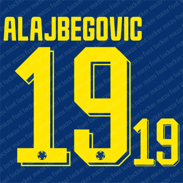 Bosnia Herzegovina World Cup 2026 Font Vector – Legendary Zmajevi Masterpiece