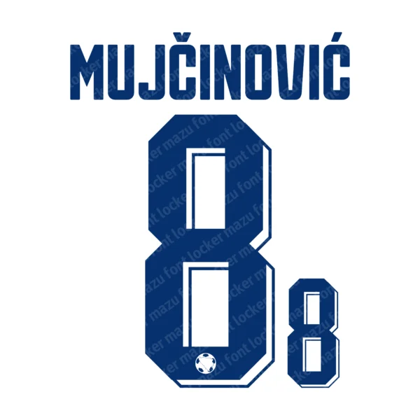 Bosnia Herzegovina World Cup 2026 Font Vector – Legendary Zmajevi Masterpiece