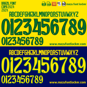 Brazil Copa America 2024 Font – Explosive Verde-Amarelo Masterpiece