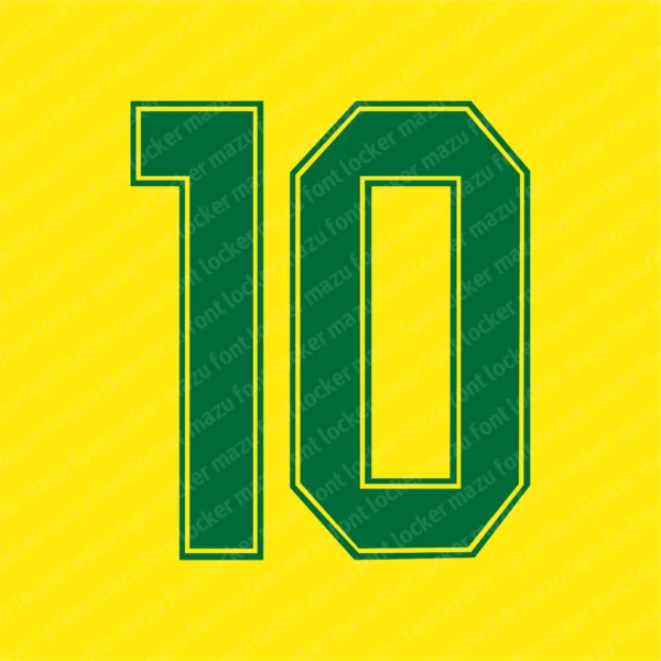 Brazil World Cup 1990 Font Vector – Stunning Legendary Retro Masterpiece