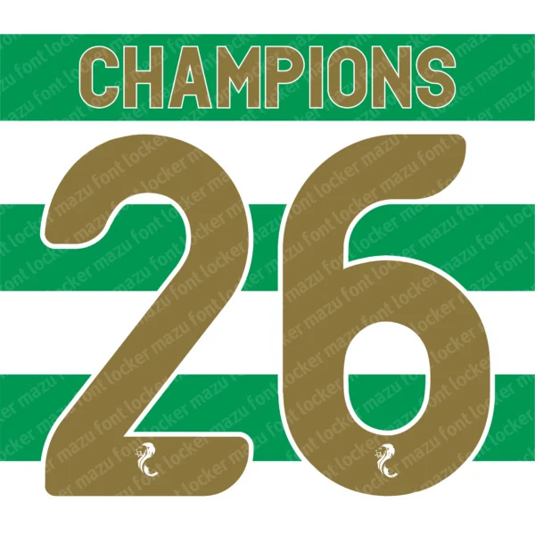 Celtic 2026-2027 Font Vector – Stunning Legendary Hoops Masterpiece