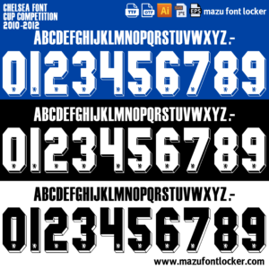 Chelsea 2010-2012 Font Vector – Triumphant Champions Masterpiece