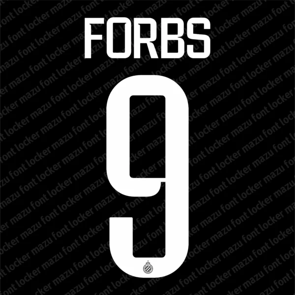 Club Brugge 2026-2027 Font Vector – Epic Blauw-Zwart Masterpiece