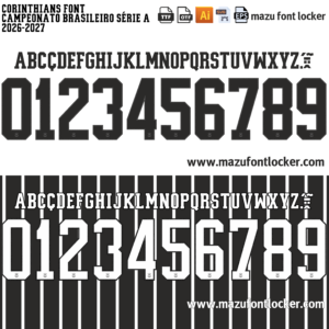 Corinthians 2026-2027 Font Vector – Premium Authentic Jersey Style for True Football Fans