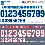 England Euro 1996 Font Vector – Legendary Three Lions Masterpiece