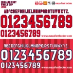 England World Cup 1998 Font Vector – Epic Roaring Three Lions Masterpiece