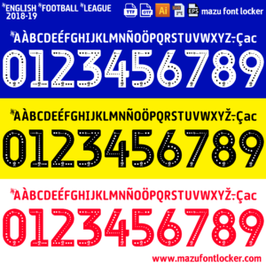 English Football League 2018-2019 Font – Epic Legendary Championship Masterpiece