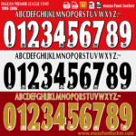 English Premier League 1996-2006 Font Vector – Legendary Golden Era Masterpiece