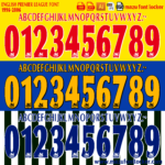 English Premier League 1996-2006 Font Vector – Legendary Golden Era Masterpiece