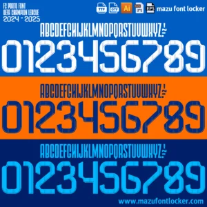 Porto 2024-2025 Font Vector – Incredible Portuguese Giants Vector Kit