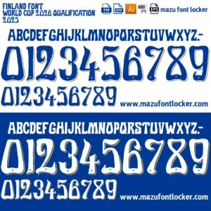 Finland 2025-2026 Font Vector – Stunning Nordic Masterpiece