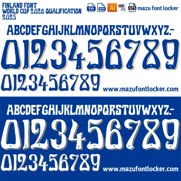 Finland 2025-2026 Font Vector – Stunning Nordic Masterpiece