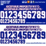 France World Cup 1998 Font Vector – Epic Legendary Les Bleus Masterpiece