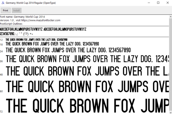 Germany World Cup 2014 Font Vector (AI, EPS, SVG, TTF) – #1 Authentic Style