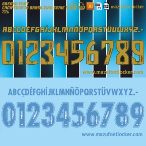 Gremio 2026-2027 Font Vector – Stunning Futuristic Legendary Masterpiece