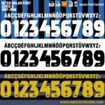 Inter Milan 1997-1998 Font Vector – Explosive Vintage Italian Club Masterpiece
