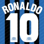 Inter Milan 1997-1998 Font Vector – Explosive Vintage Italian Club Masterpiece