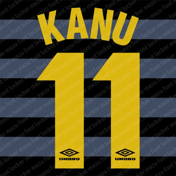 Inter Milan 1997-1998 Font Vector – Explosive Vintage Italian Club Masterpiece